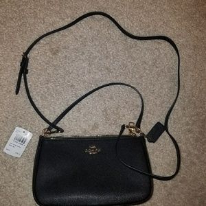 Coach Black Leather Cocktail Purse